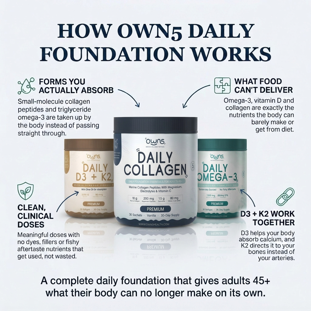 OWN5 Daily Foundation | 3-in-1 Daily Essentials for Adults 45+