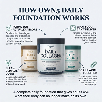 OWN5 Daily Foundation | 3-in-1 Daily Essentials for Adults 45+